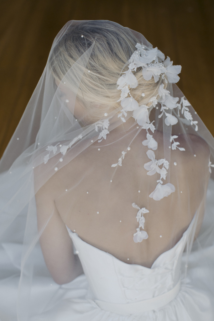 How to secure a drop veil Bridal styling advice and tips