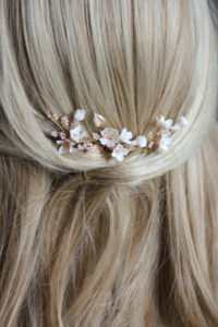 Petite Pins_Blush and pale gold floral hair pins 6