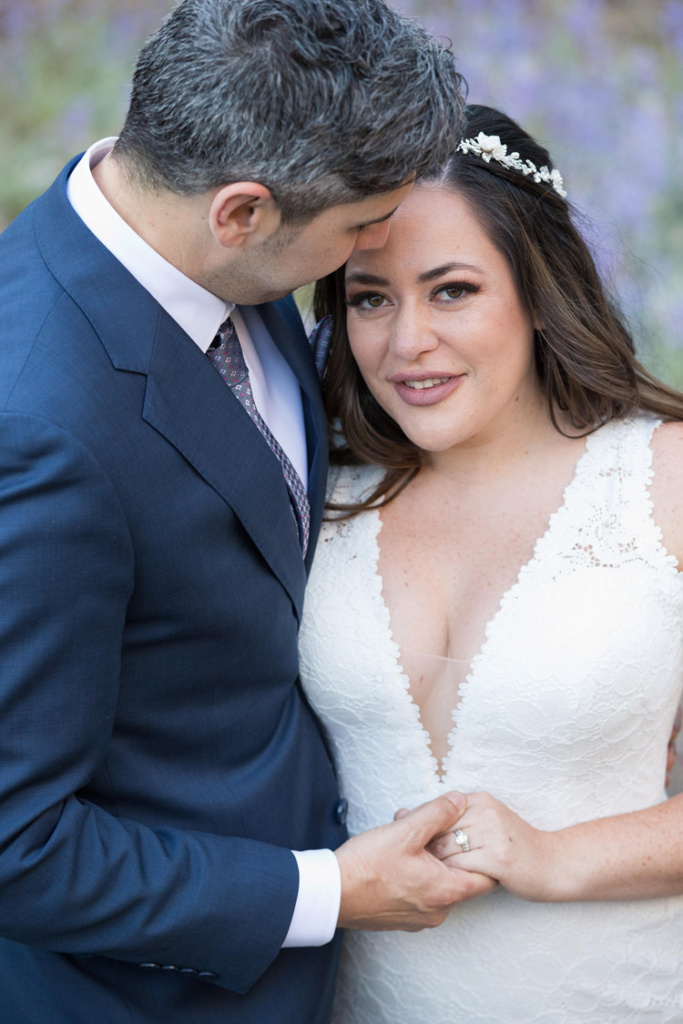 Bride Lauren Wearing Gabriel Crown 7