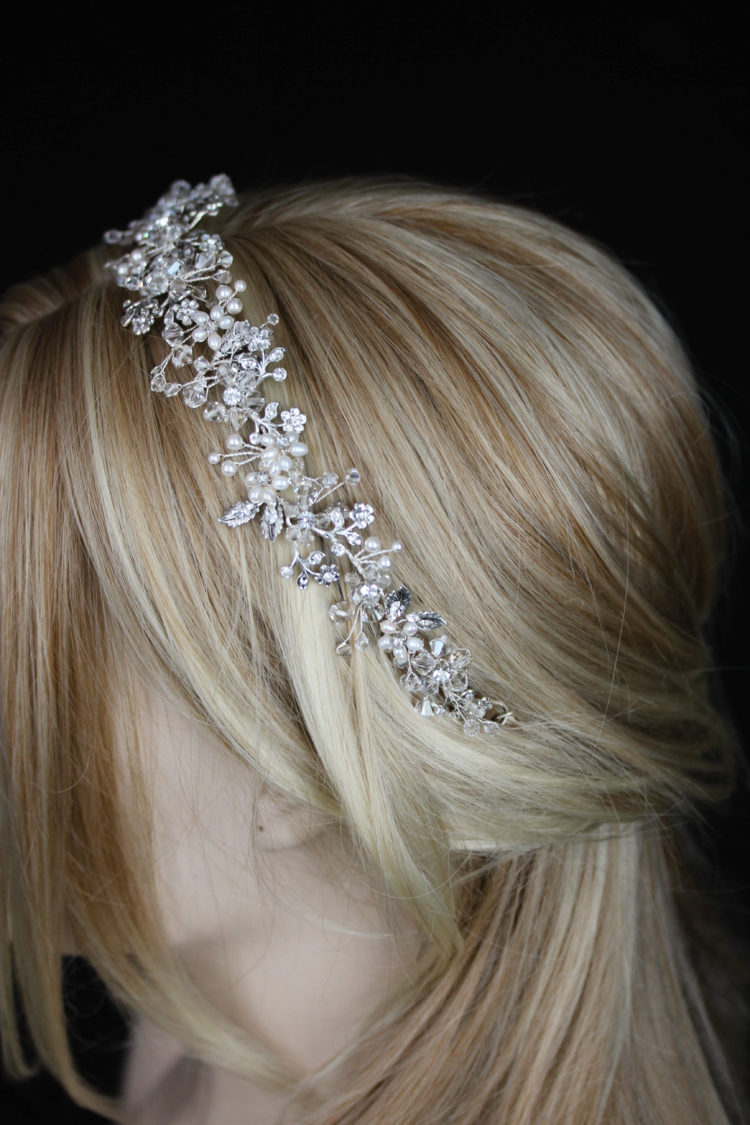LADY LUXE_A crystal wedding headband for bride Jessica 2