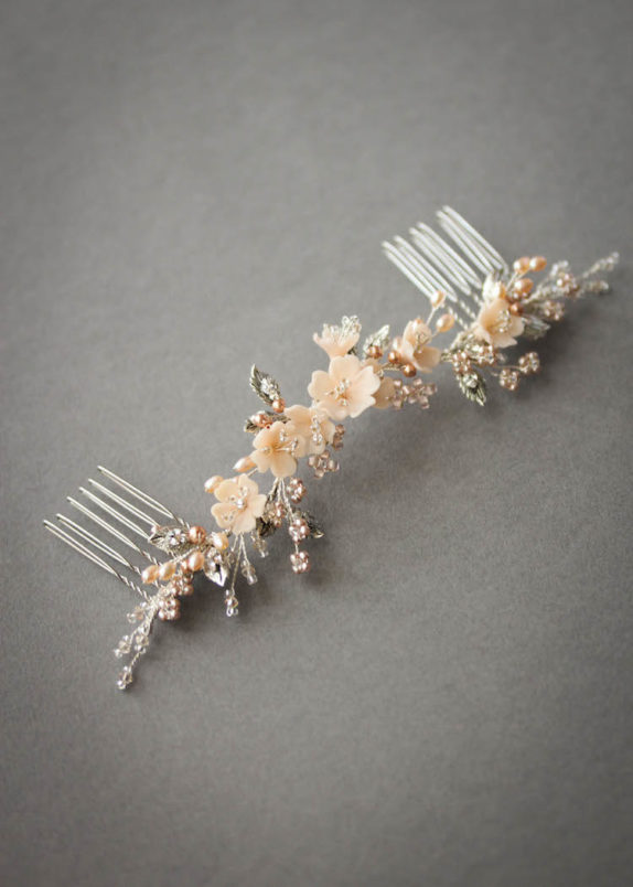 ODE TO DUSK_silver blush floral hair piece 7