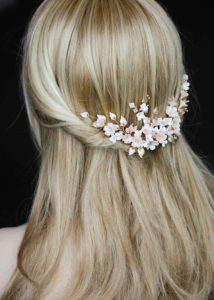 BESPOKE for Tristan_Cherry Blossom floral wedding headpiece and hair pin set 13