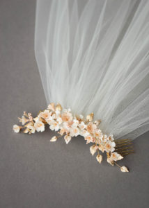BESPOKE for Tristan_Cherry Blossom floral wedding headpiece and hair pin set 5
