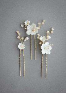 FLORENTINE floral hair pins 1