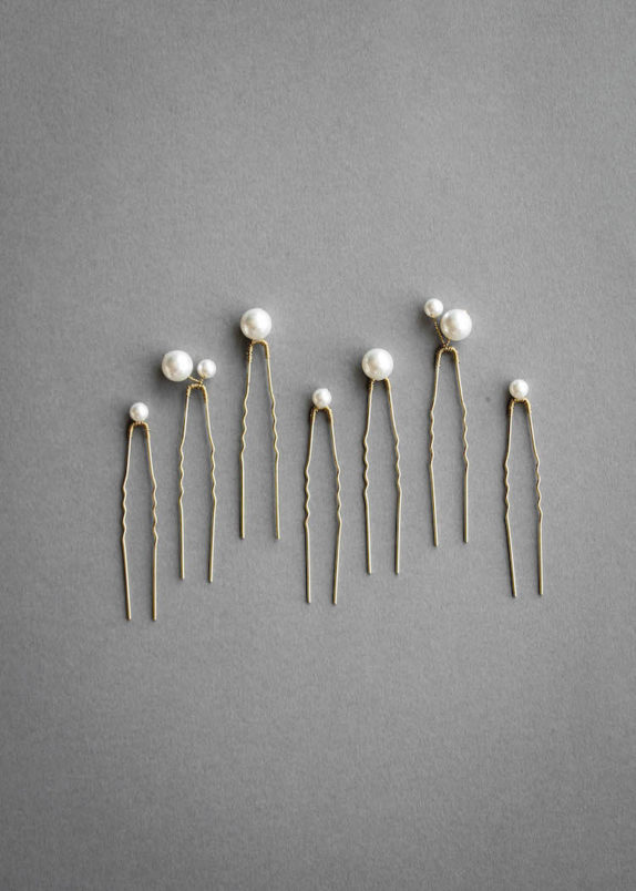 OYSTER pearl hair pins 3