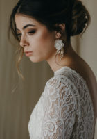 AURORA gold wedding earrings 1