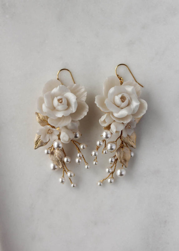 AURORA gold wedding earrings 11