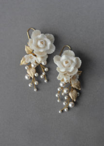 AURORA gold wedding earrings 7