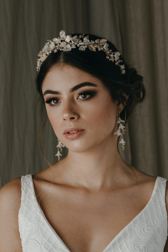 CASCADE floral bridal earrings 8