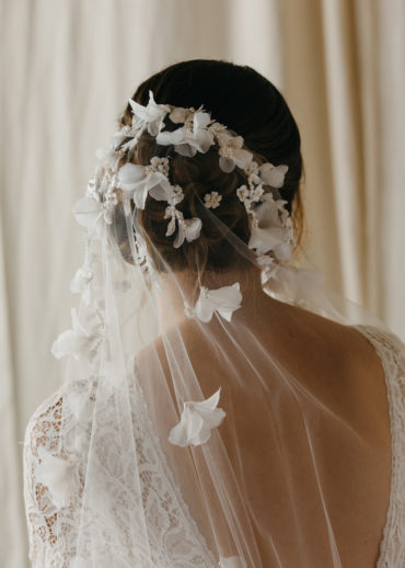CATALINA floral bridal veil 2