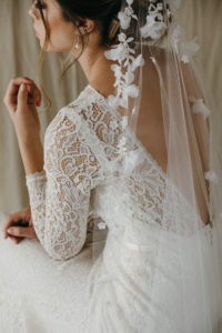 CATALINA floral bridal veil 5