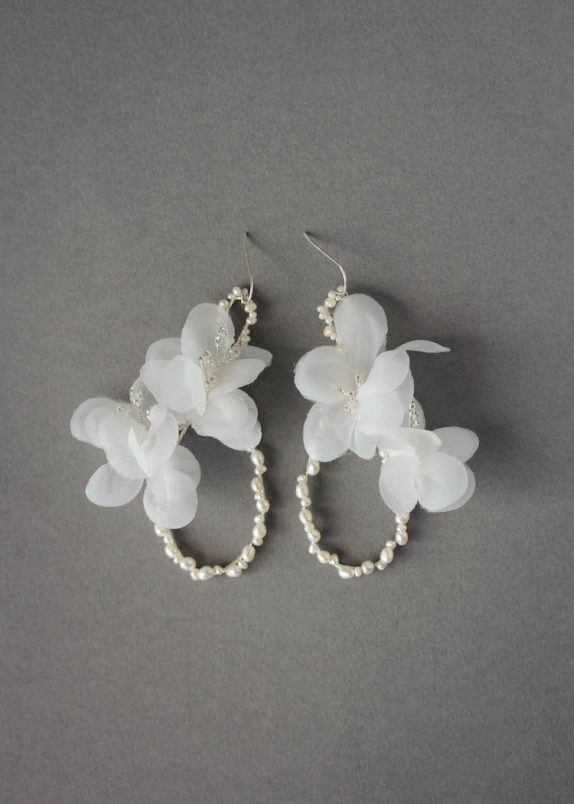 ELISABETTA floral bridal earrings 13