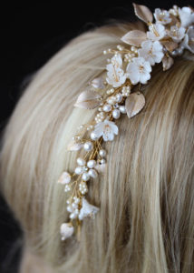 FLORES floral wedding headpiece 13