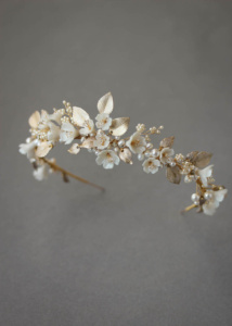 FLORES floral wedding headpiece 7