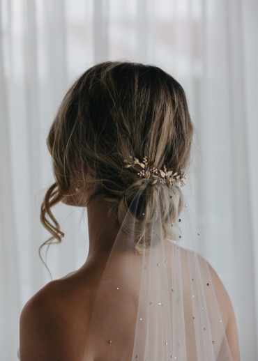 GILDED LILY bridal hair piece 1