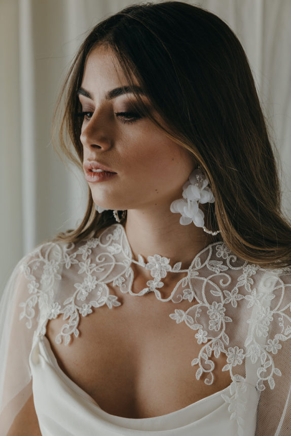 OLIVIER lace wedding cape 9