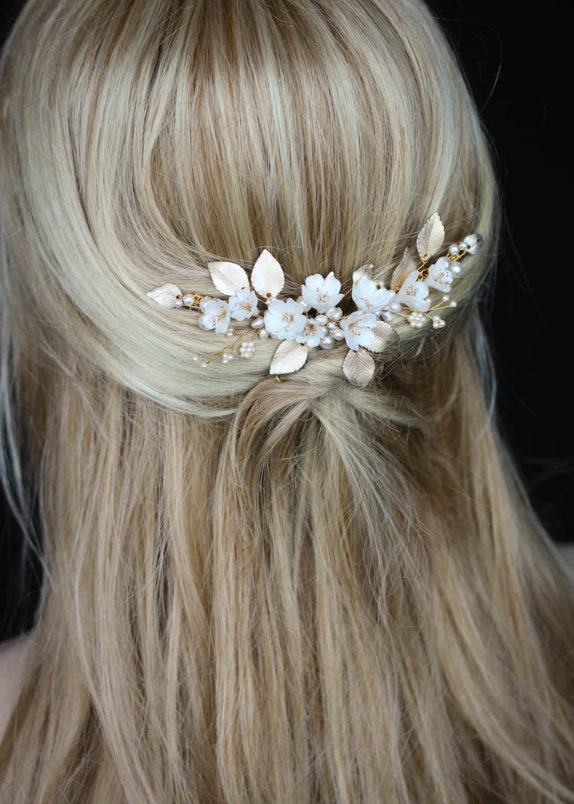 LUCILLE floral bridal headpiece 2