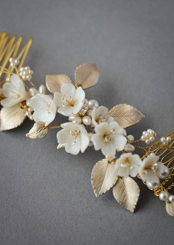 LUCILLE floral bridal headpiece 8