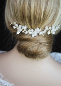 RAFAEL floral bridal hair vine 8