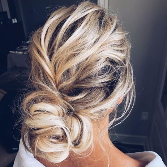 The essential guide to 2020 wedding hair_textured updo 2