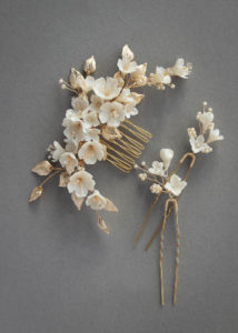 CHERRY BLOSSOM in pale gold and ivory 4
