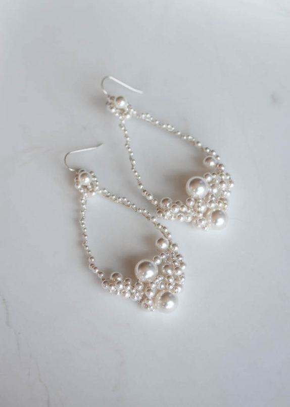 ZOE pearl teardrop earrings 1