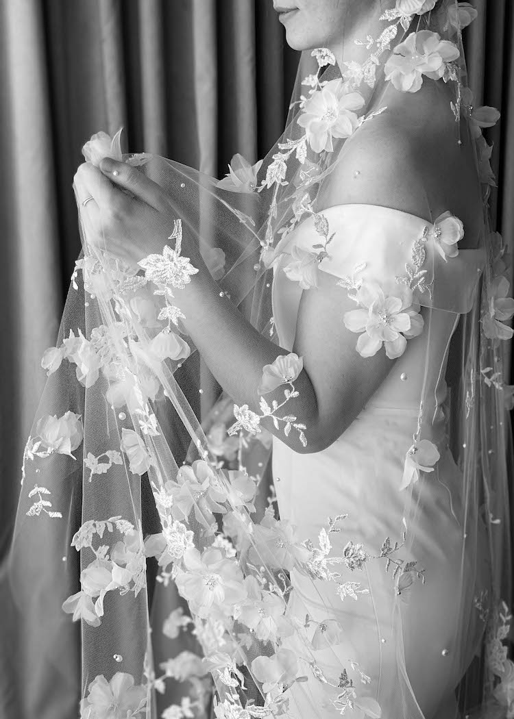 Bespoke for Monica_411cm fully embellished wedding veil 20