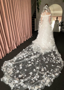 Bespoke for Monica_411cm fully embellished wedding veil 23