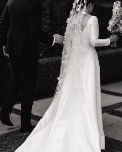 Bride Alexandra wears FLORENCE wedding veil 9