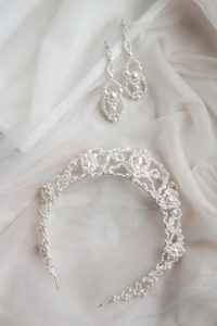 CASPIAN pearl bridal crown 3