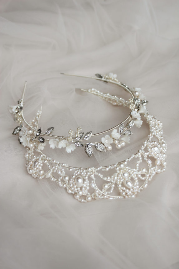 CASPIAN pearl bridal crown 8