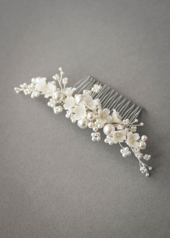 CHLOE floral hair comb 5