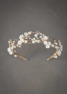 An airy and romantic floral headband for bride Megan_5