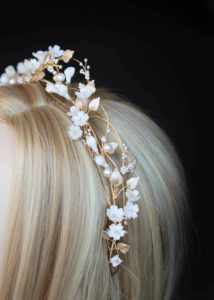 An airy and romantic floral headband for bride Megan_7