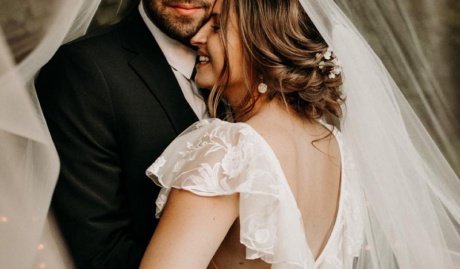 Bride Gwen Wears Whisper Pins 11