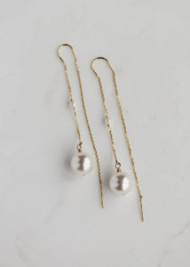 CECILE minimal pearl earrings 2