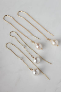 CECILE minimal pearl earrings 5