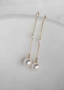 CECILE minimal pearl earrings 6