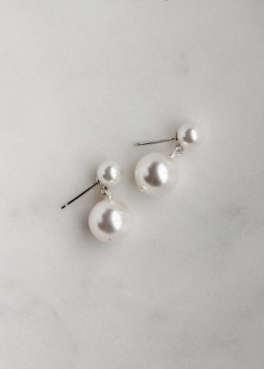 ELLA double pearl earrings 1