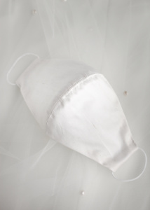 GRACE silk wedding face mask 1