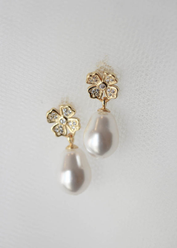 JULIETTE floral bridal earrings 5