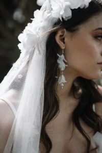 AUGUSTINE Juliet cap wedding veil 6