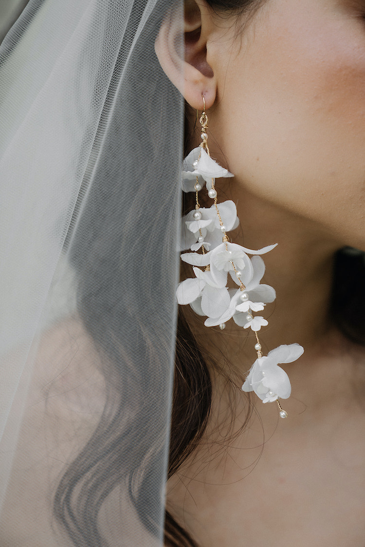 BLANCHARD floral bridal earrings 1