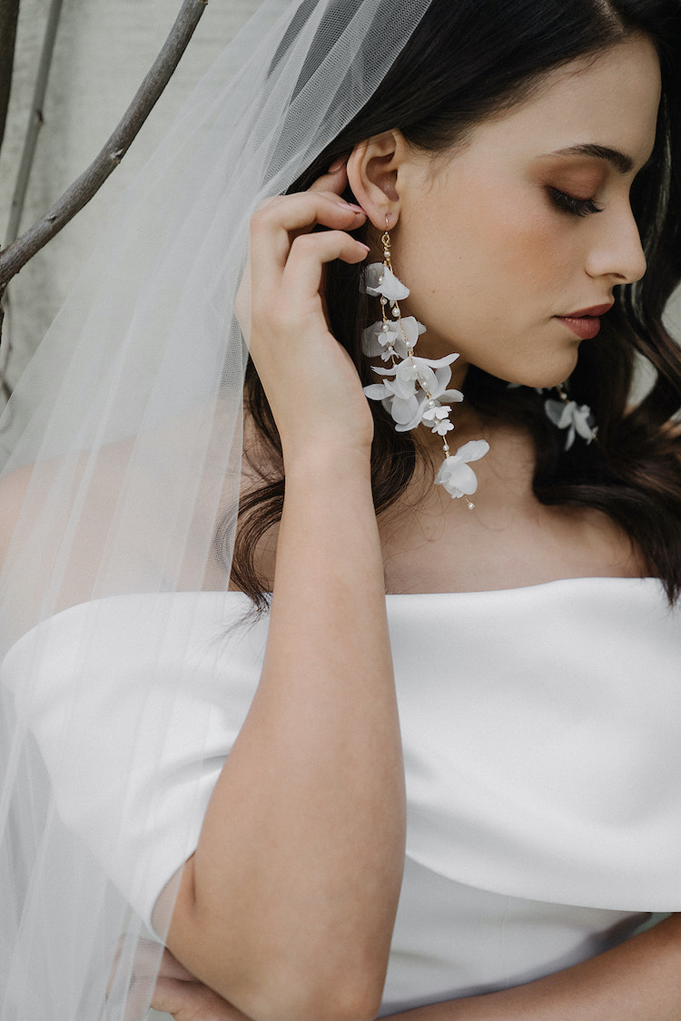BLANCHARD floral bridal earrings 5