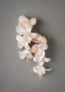DARLING blush pink floral earrings 2