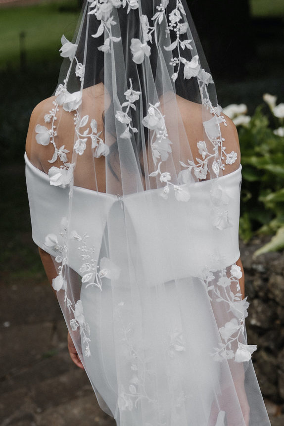 FLORENCE floral wedding veil 1