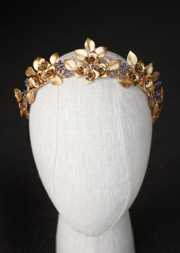 ROMAN Golden wedding crown 4
