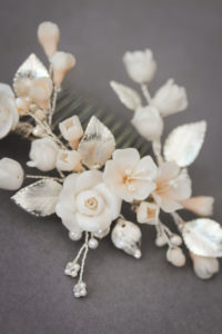 AVALON floral bridal comb 4