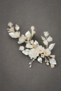 AVALON floral bridal comb 6