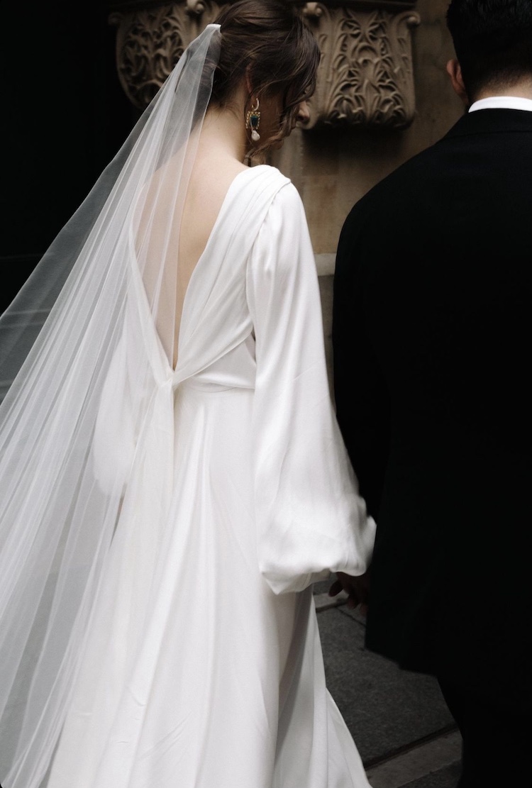 Bespoke Calla Lily wedding veil at 380cm